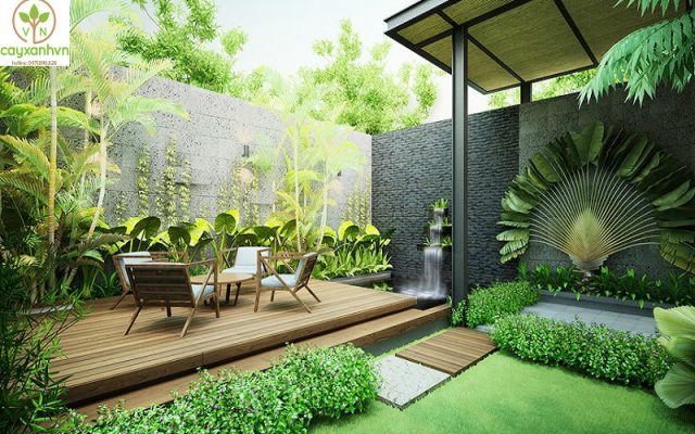 Dịch vụ thiết kế sân vườn của cây Xanh Việt Nam